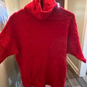 Ralph Lauren Wool/Cashmere Red Turtleneck Sweater